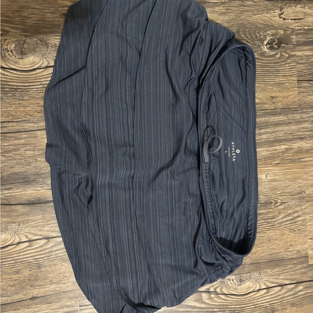 Athleta Charcoal Striped Skirt